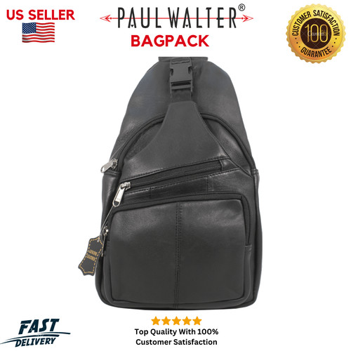 Men genuine leather sling - genuine,