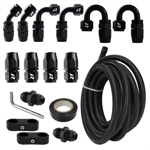 4ft an8 nylon - an8, stainless